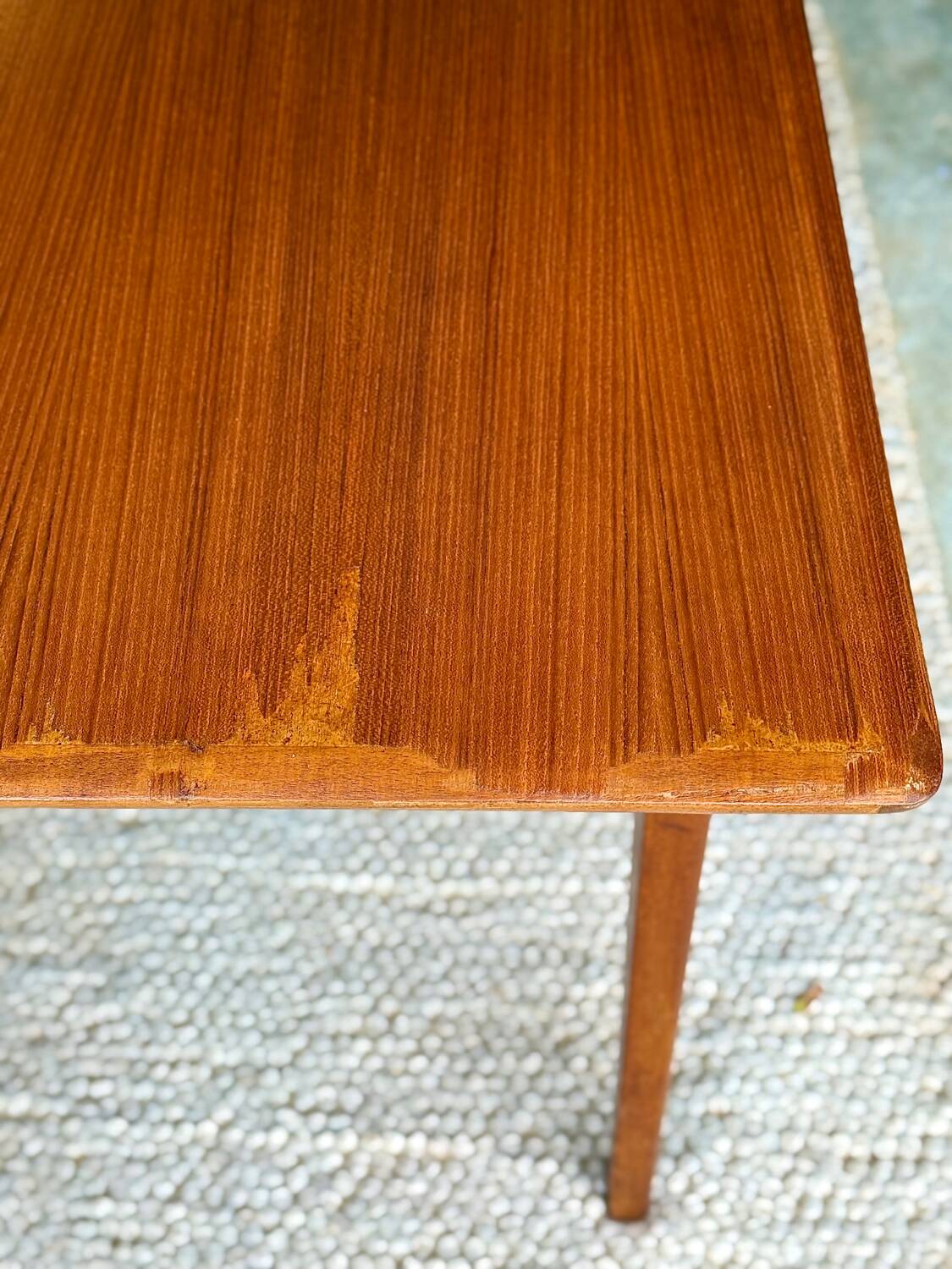 Scandinavian teak table with extensions, 1960s/70s.