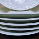 6 porcelain oyster plates by Tharaud