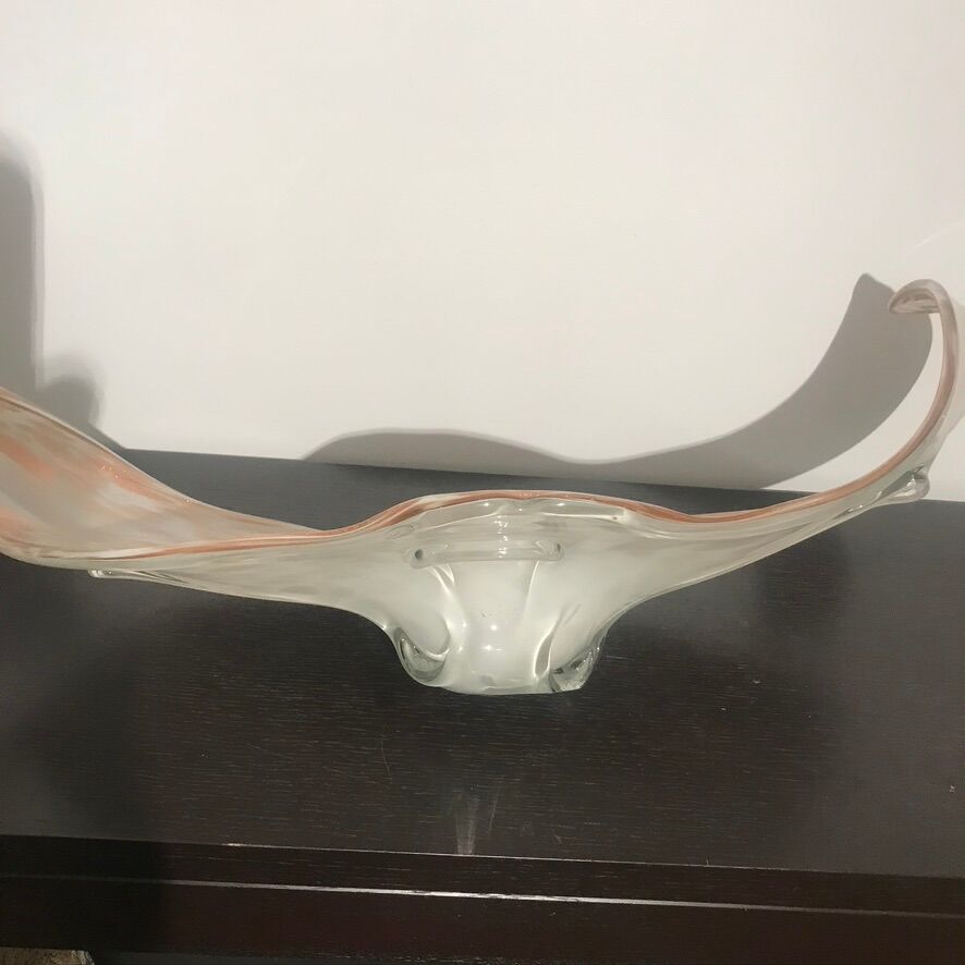 Glass cup by Fratelli and Toso in Murano