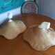lot de 2 suspensions osier vintage