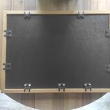 Framed watercolor "Salon de Provence-la Fontaine Moussue" by Louis Lasbouygues