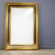 Miroir vintage en bois doré XL, années 1970