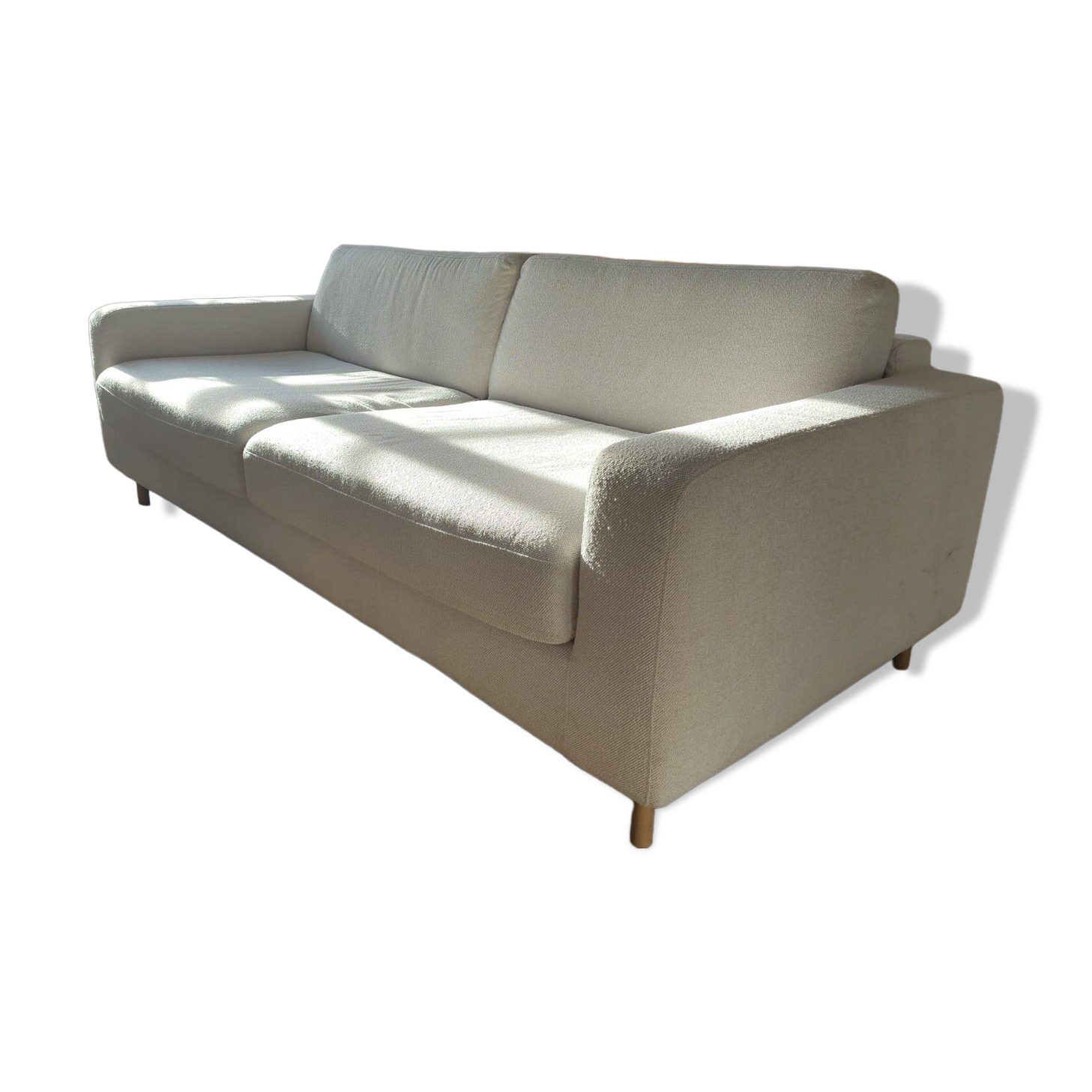 Bolia sofa bed, Scandinavia 3-seater with integrated wheels.