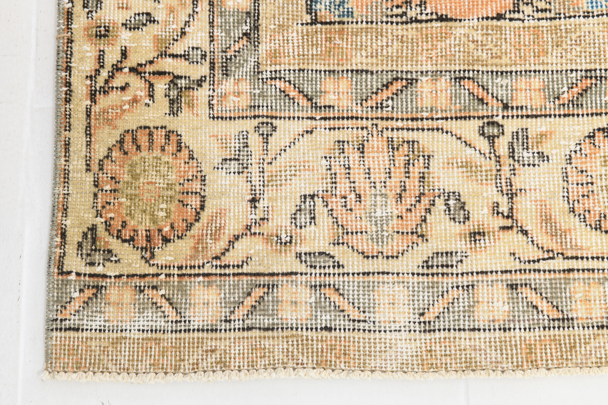 6x10 Pale Orange Floral Turkish Rug, 195x313Cm