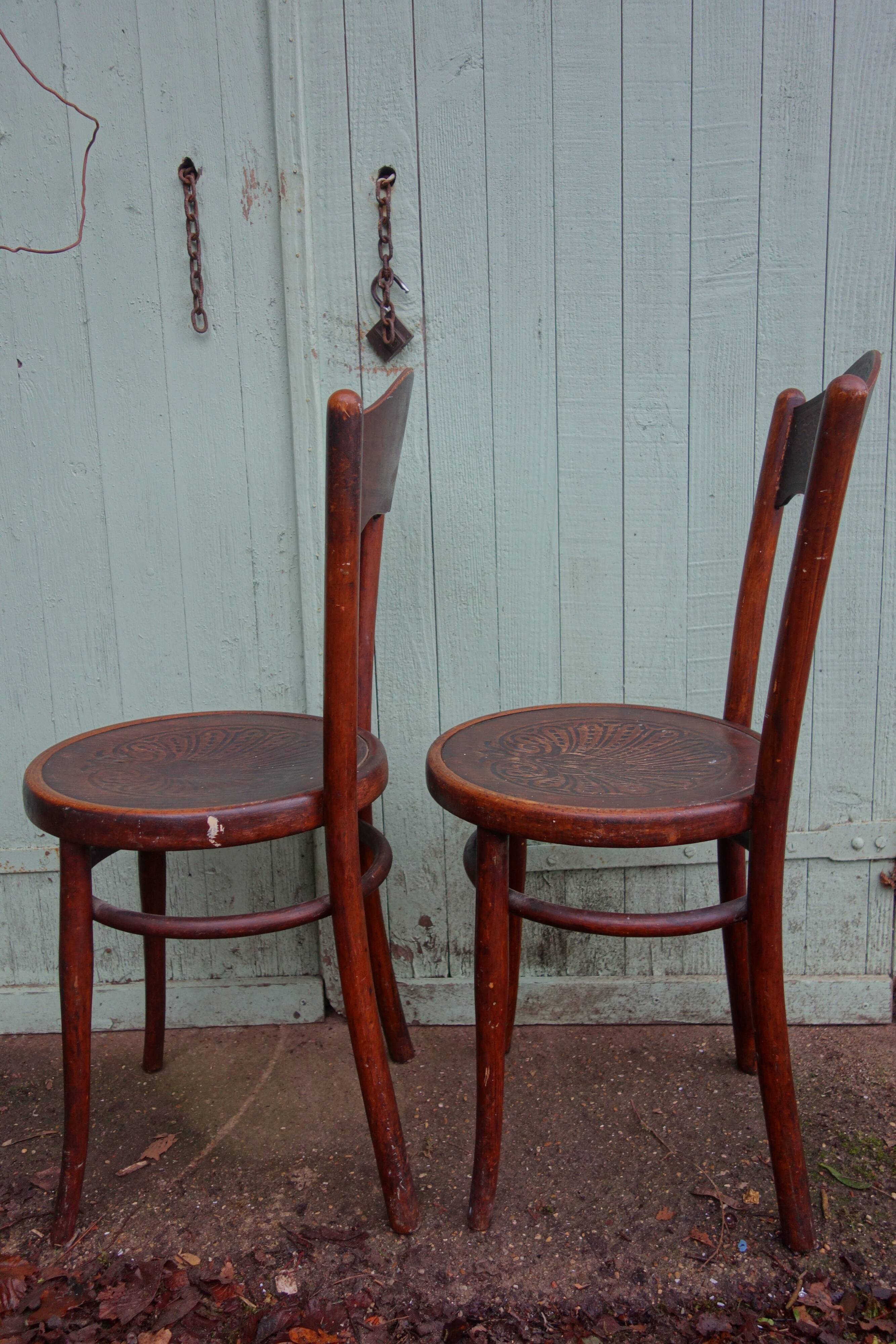 Pair of Kohn bistro chair