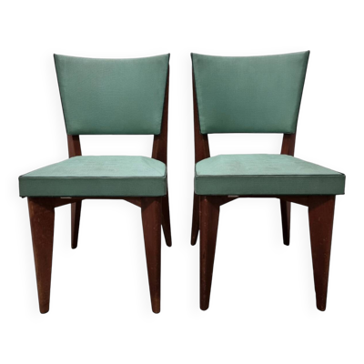 2 chaises de salle à manger Roset Montagnieu Aine, années 1950