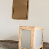 Miroir en verre fumé, Italie années 50.