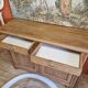 Sideboard two doors two drawers in renovated oak art deco style