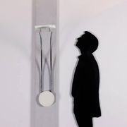 Skipper lamp, Gesto design by Bruno Gecchelin in metal, 1970s.