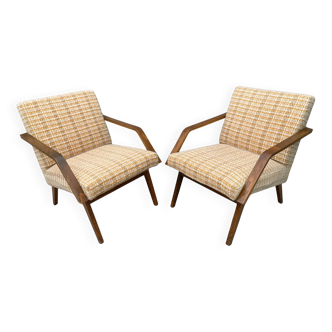 Paire de fauteuils vintage par MIER Topoľčany, 1970