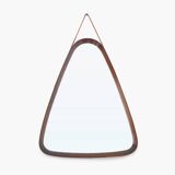 Vintage mirror with a teak frame, 1960s.