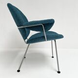 Reupholstered Trienale armchair by Willem Gispen for Kembo Rhenen