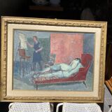 Marguerite Bermond “nude on the red couch”