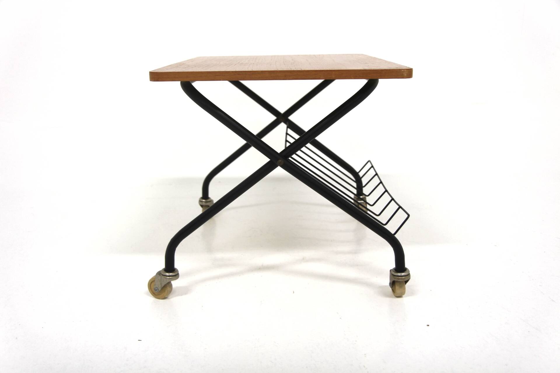 "Stringbord" side table in teak, Sweden, 1950