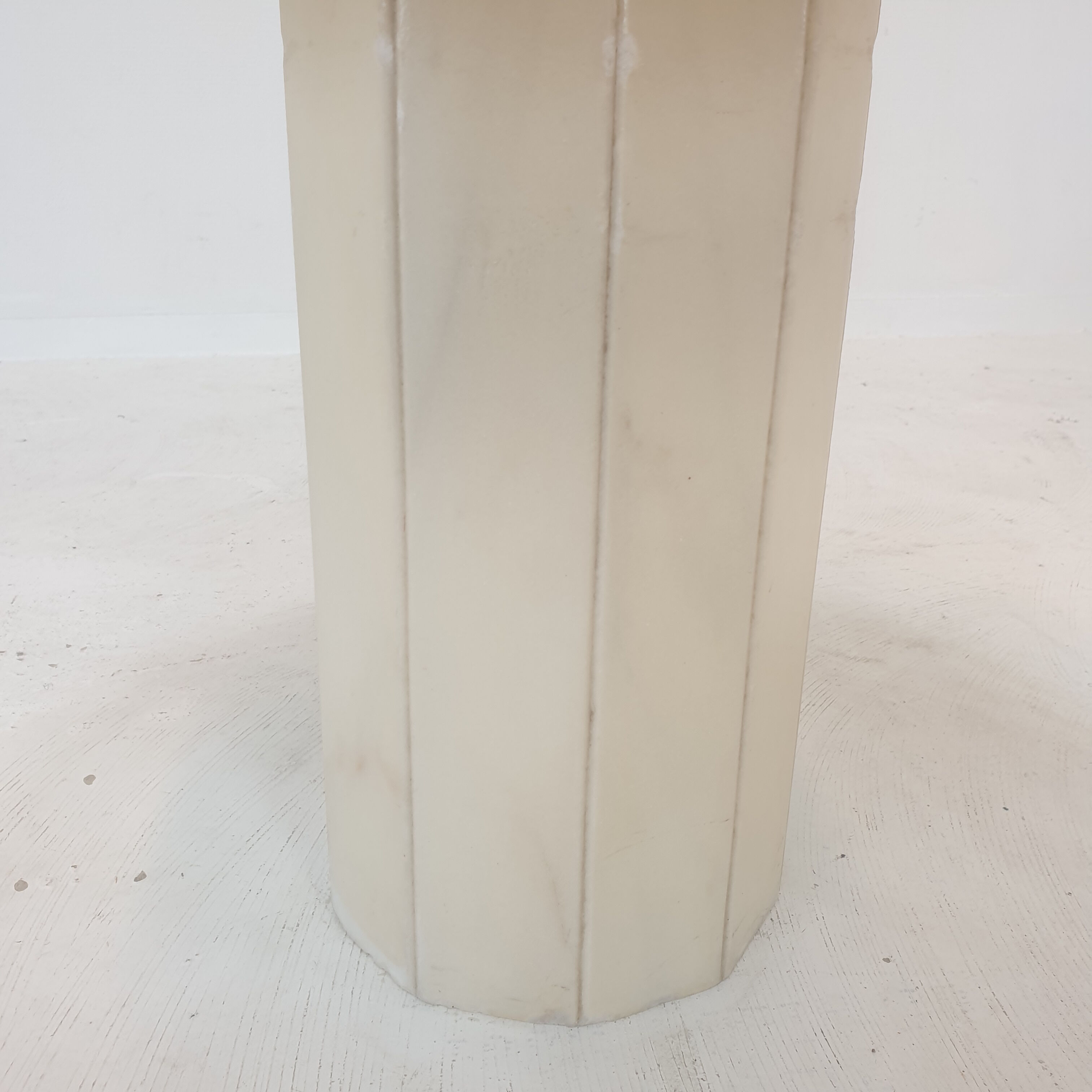 Set of 3 Italian Marble Side Tables, 1970s