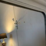 Matte white Louis Philippe style mirror