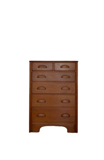 Maple stamped chest of drawers