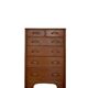 Maple stamped chest of drawers
