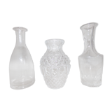 3 soliflorous vases