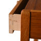 Scandinavian Vintage Teak Nightstand with Shelf