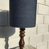 Solid wood lamp lampshade denim