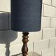 Solid wood lamp lampshade denim