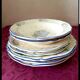 Ansemble de7 anciennes assiettes ,  Gien