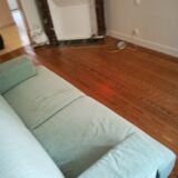 Green almond & convertible sofa