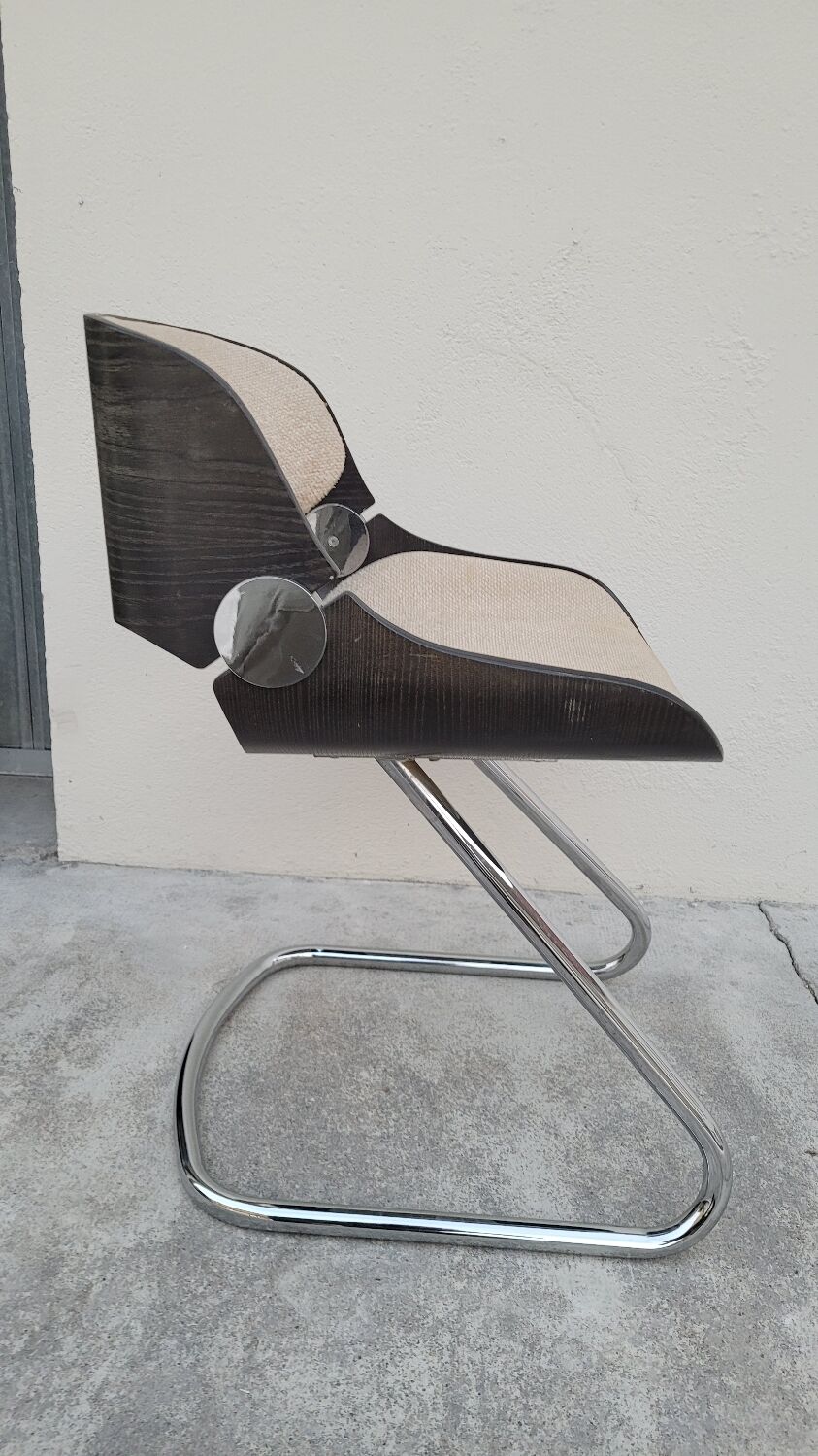 Fauteuil design style Étienne Fermigier 1970 vintage