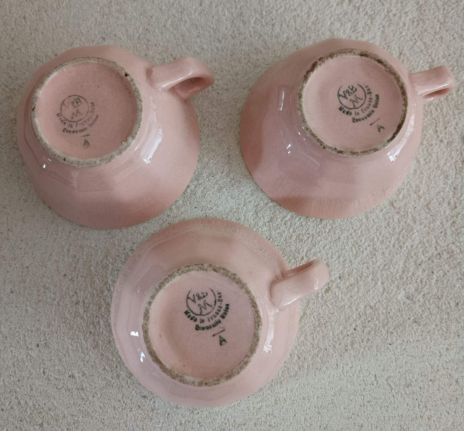 3 Art Deco cups Villeroy and Boch