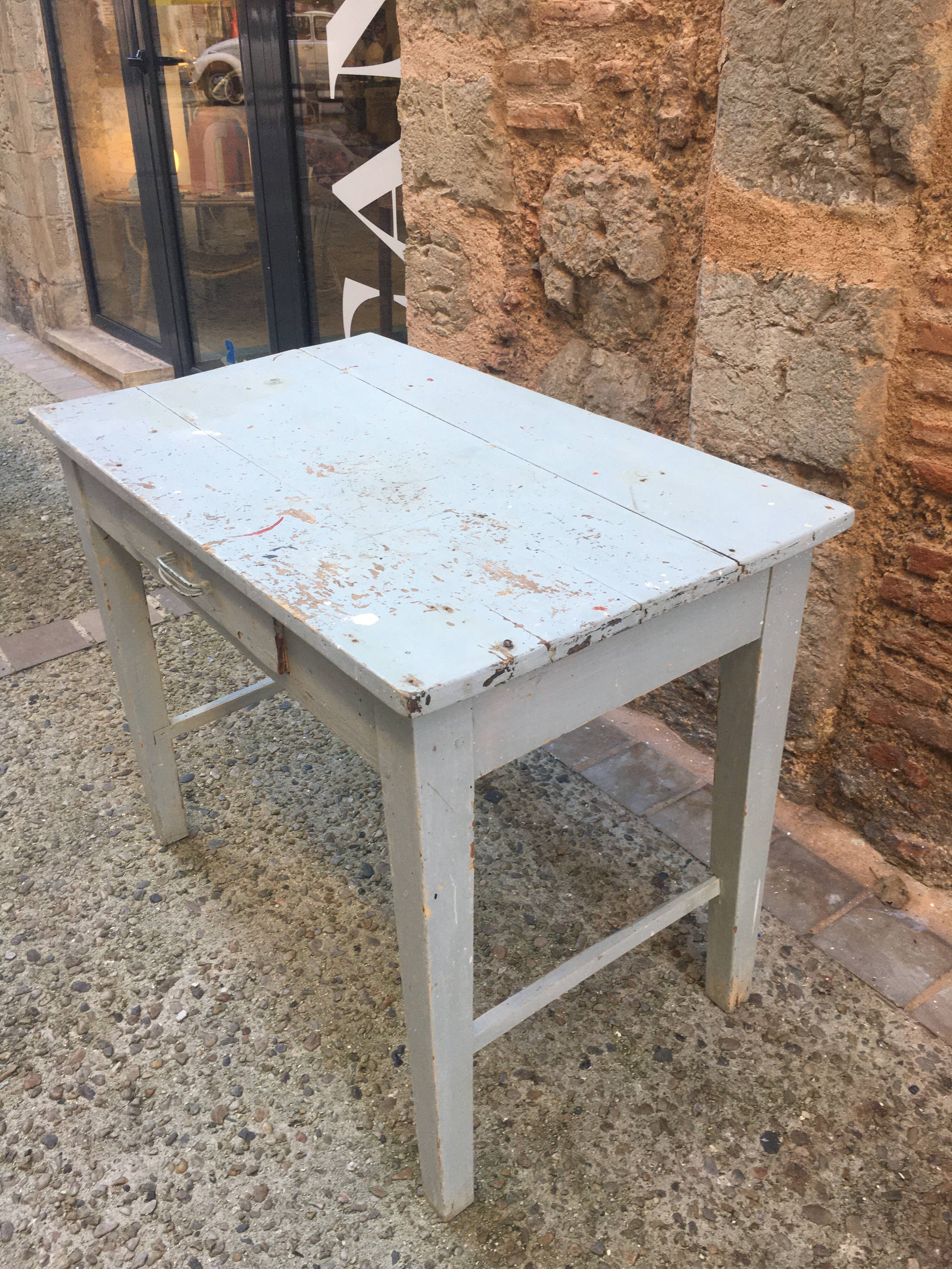 Small wooden farmhouse table