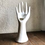 Handmade white ceramic ring sizer