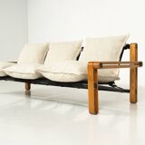 Canapé trois places moderne du milieu du siècle, années 1960 - Nouveau revêtement