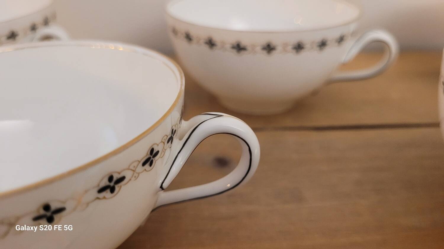 5 fine porcelain cups
