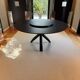 Round table colico matte black ceramic, matte black ash legs d160+plate 70