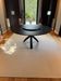 Round table colico matte black ceramic, matte black ash legs d160+plate 70