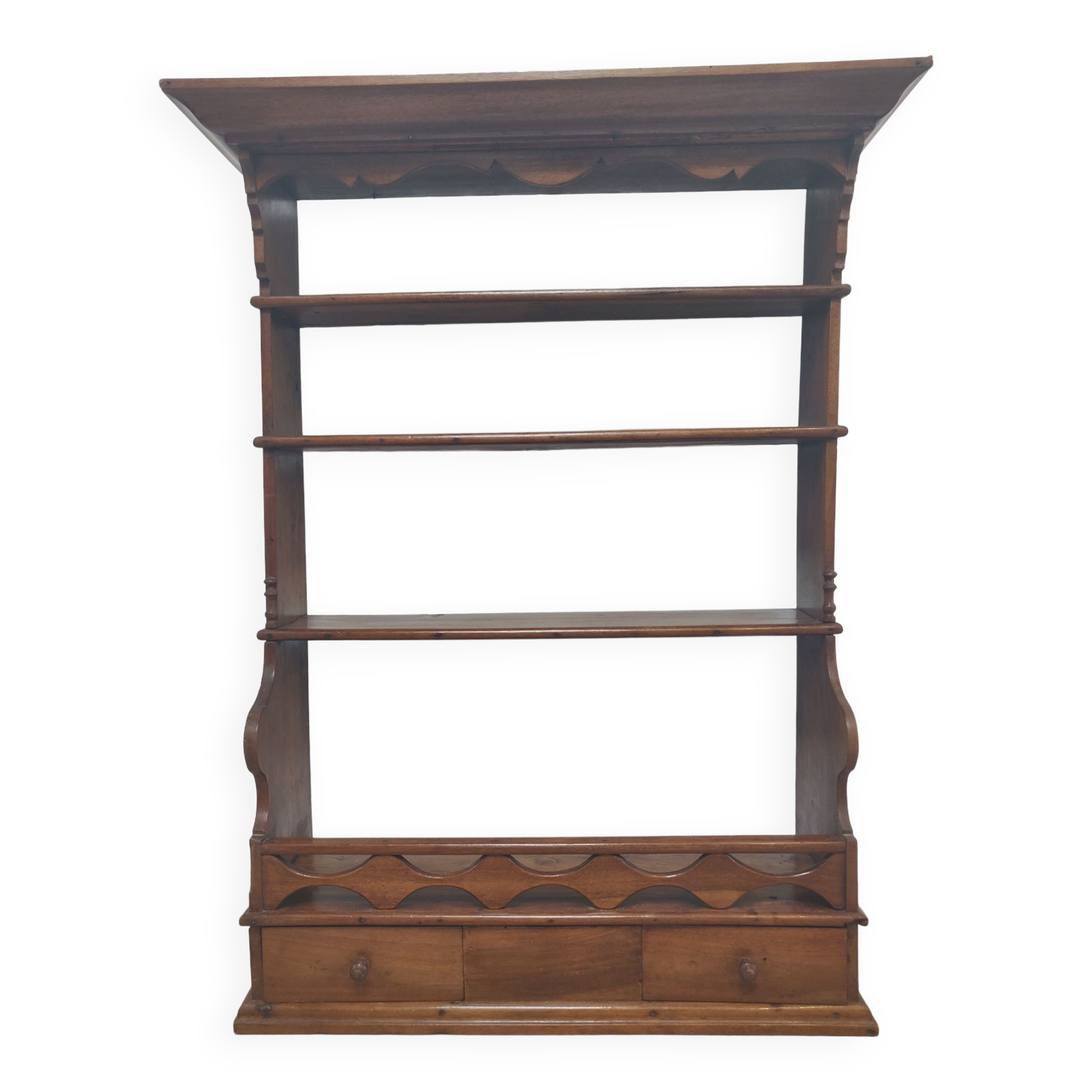 Wall shelf of the nineteenth century carved wood
