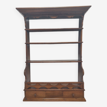 Wall shelf of the nineteenth century carved wood