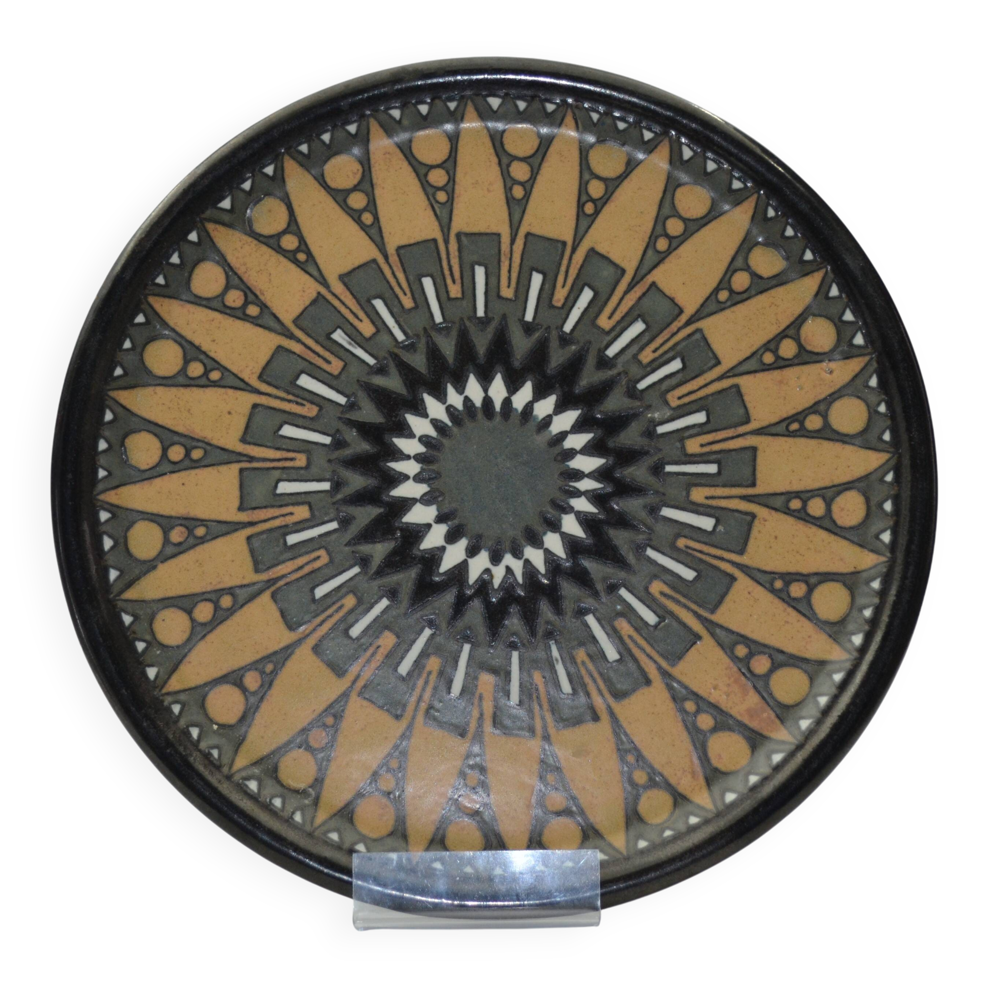 Large stoneware dish HB Quimper Odetta