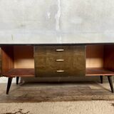 Meuble TV/hifi enfilade vintage moderniste Français