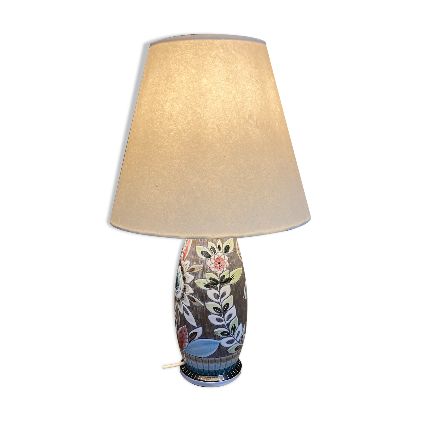Lampe céramique scandinave 1960