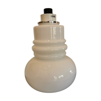 White opaque glass lamp foot, Vintage