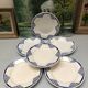 Lot de 6 assiettes à dessert signé moulins des loups hamage orchies nord France