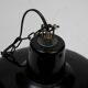 Suspension lampe industrielle tole emaillée noir