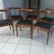 Suite of 6 chairs in Teck Denmark K.S vintage 1960