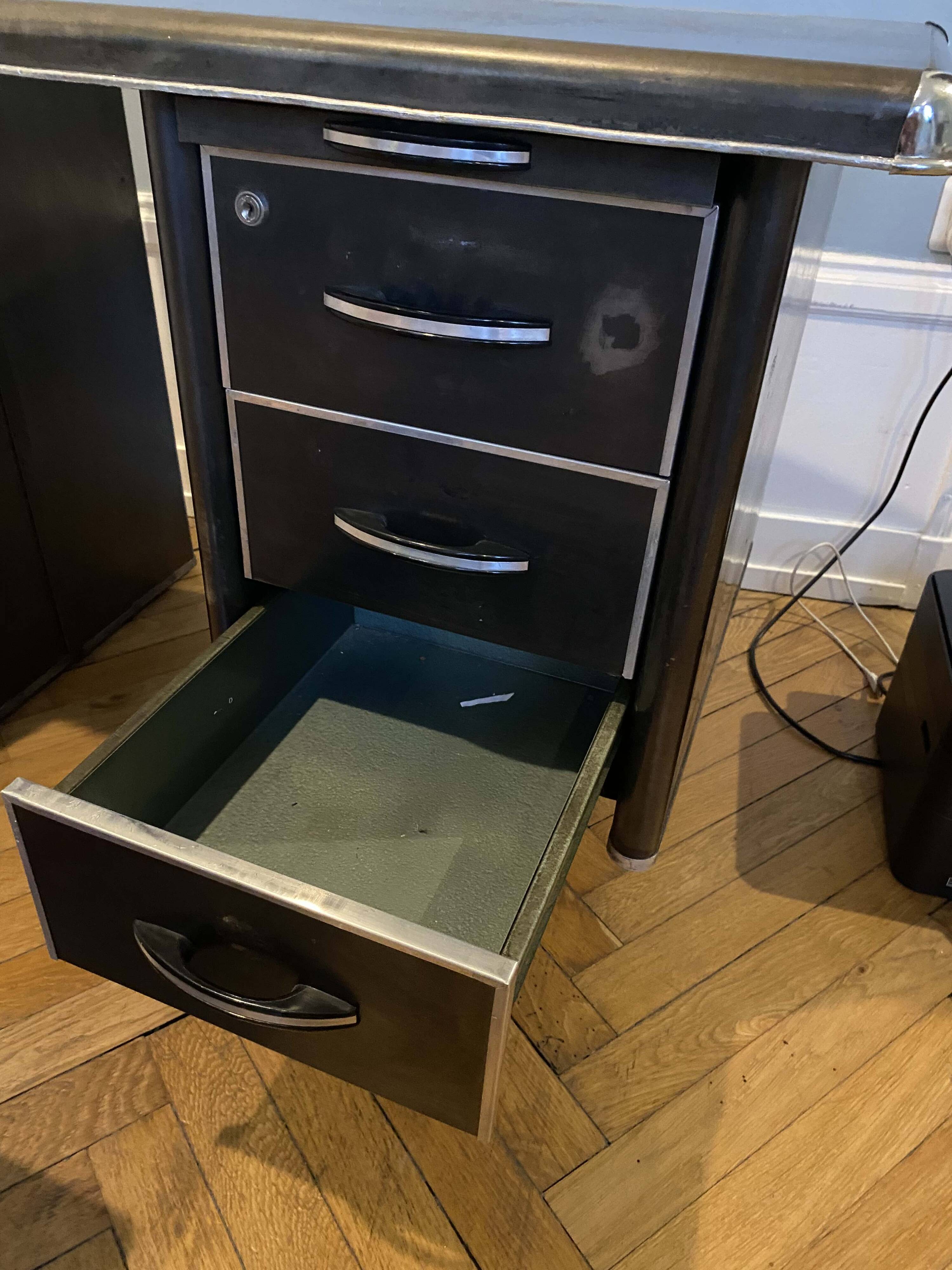 metal desk industrial style