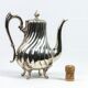 Silver-plated metal verseuse with twisted ribs – Victor Saglier, Paris, late 19th century.