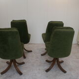 Chaises vintage dossier haut