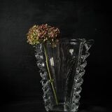 Large crystal vase
