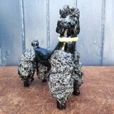 Groomed Poodle in Iridescent Ceramic, 1950